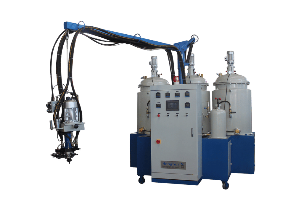 Трехкомпонентная машина для вспенивания полиуретана низкого давления