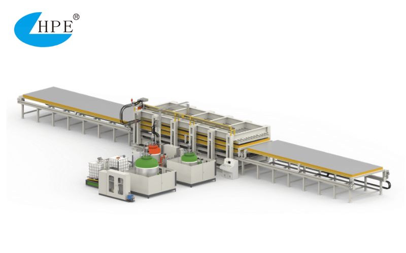 differences between continuous and discontinuous PU panel lines